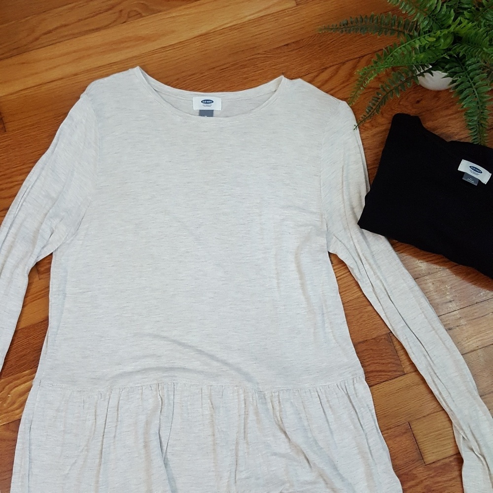 SET OF 2 PEPLUM TOPS